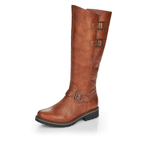 Remonte Tall Boot with Buckle Trims