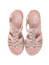 Load image into Gallery viewer, Rieker Stretch Sandal with Beaded Trim
