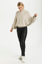 Load image into Gallery viewer, Knit Poncho with Buttoned Hem
