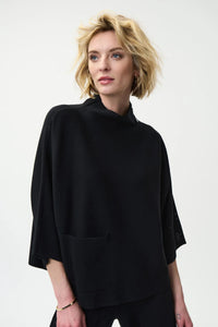 Joseph Ribkoff Mock Neck Sweater with Pocket