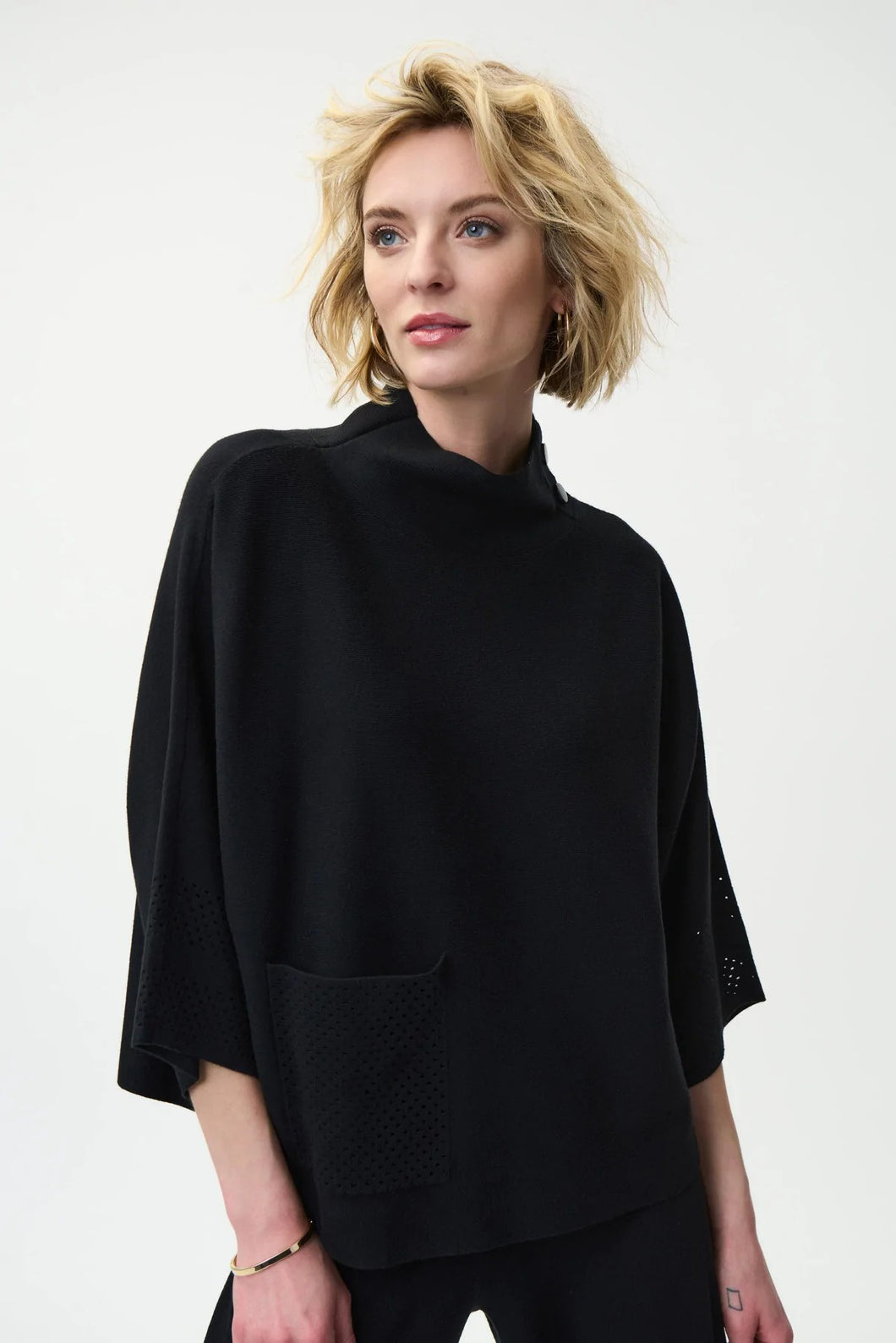 Joseph Ribkoff Mock Neck Sweater with Pocket