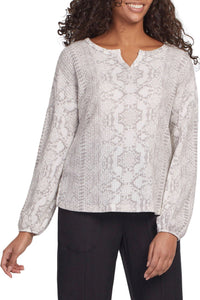 Long Sleeve Henley Top
