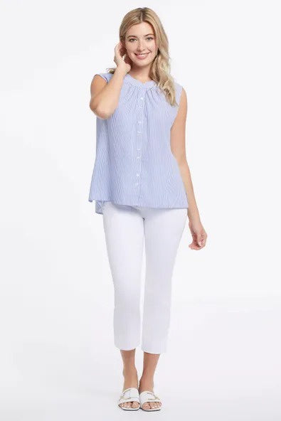 5-Pocket Pull-On Kick Flare Capri