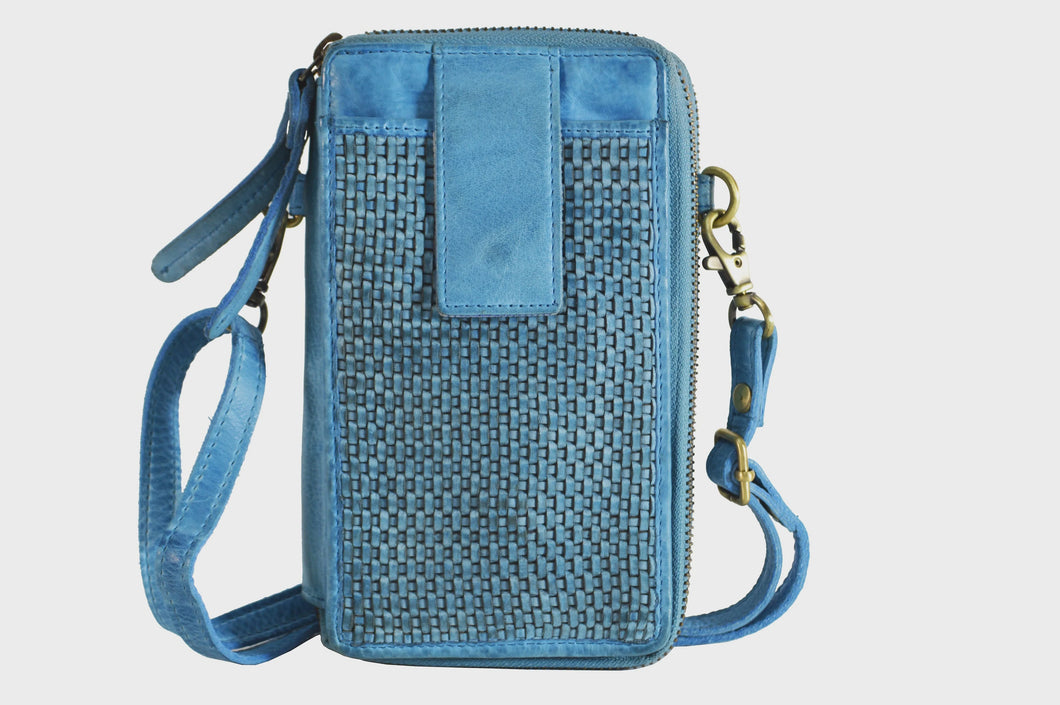 Leather Crossbody Smart Phone Bag