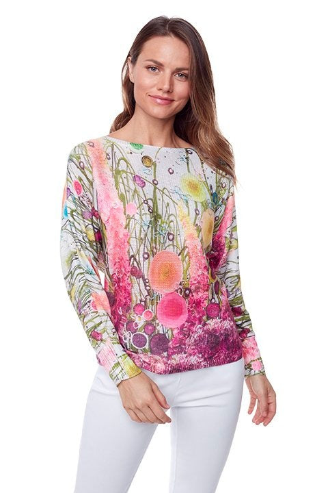 Abstract Garden Knit Pullover