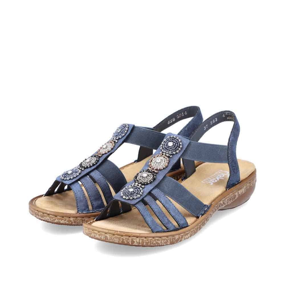 Rieker Sandal with Beaded Trim