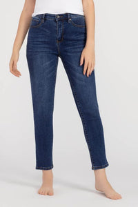 Tribal High-Rise Ankle Jean