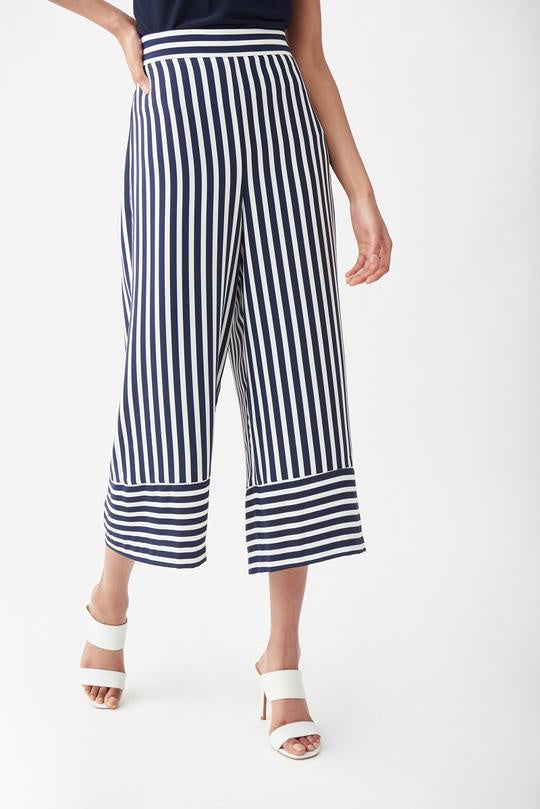 Joseph Ribkoff Striped Culotte Pants