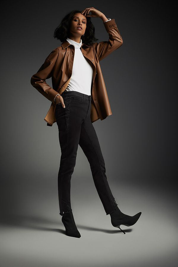 Joseph Ribkoff Faux Leather Shacket