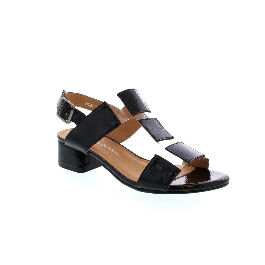 Angelic Black Patent Sandal