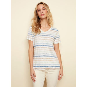 Linen Striped T-Shirt