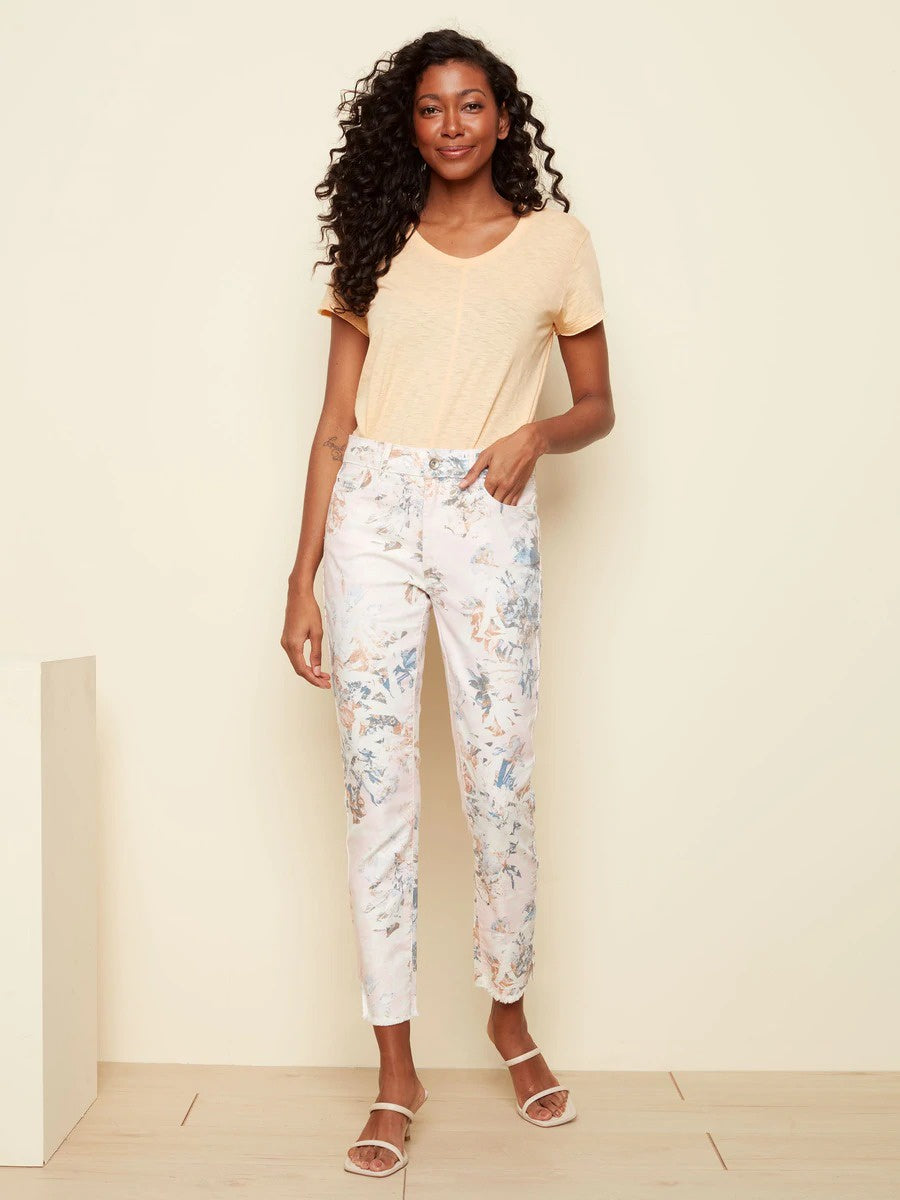 Printed Twill Pant