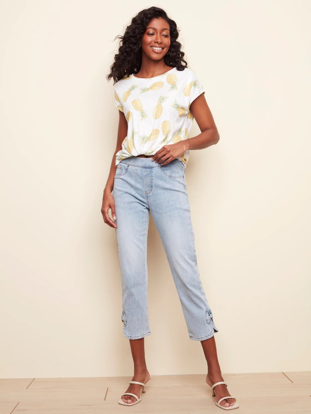 Side Knot Cropped Pant