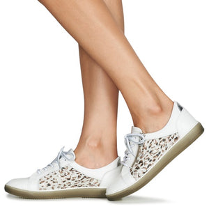 Dorking Karen Sneaker with Leopard Trim