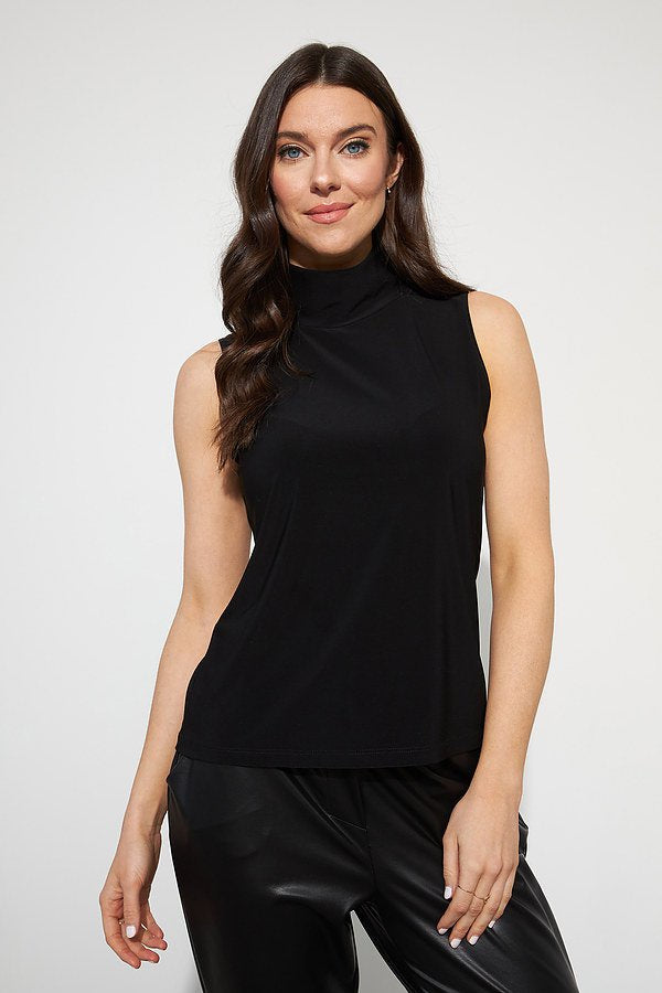 Sleeveless Mock Neck Top