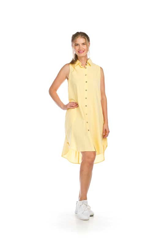 Papillon Buttoned A-line Dress