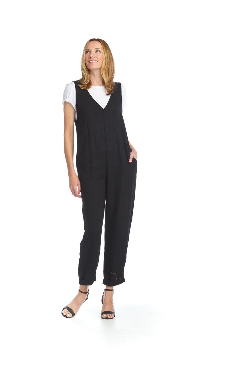 Crinkle Slip On Jumpsuit