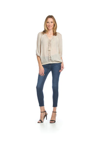 Boho Top with Crochet Trim