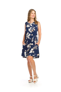 Papillon Floral Stretch A-Line dress