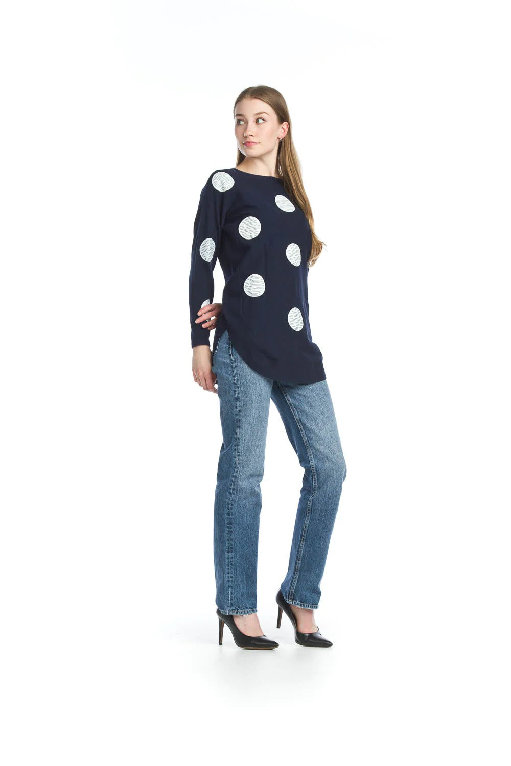 Long Sparkle Dot Sweater