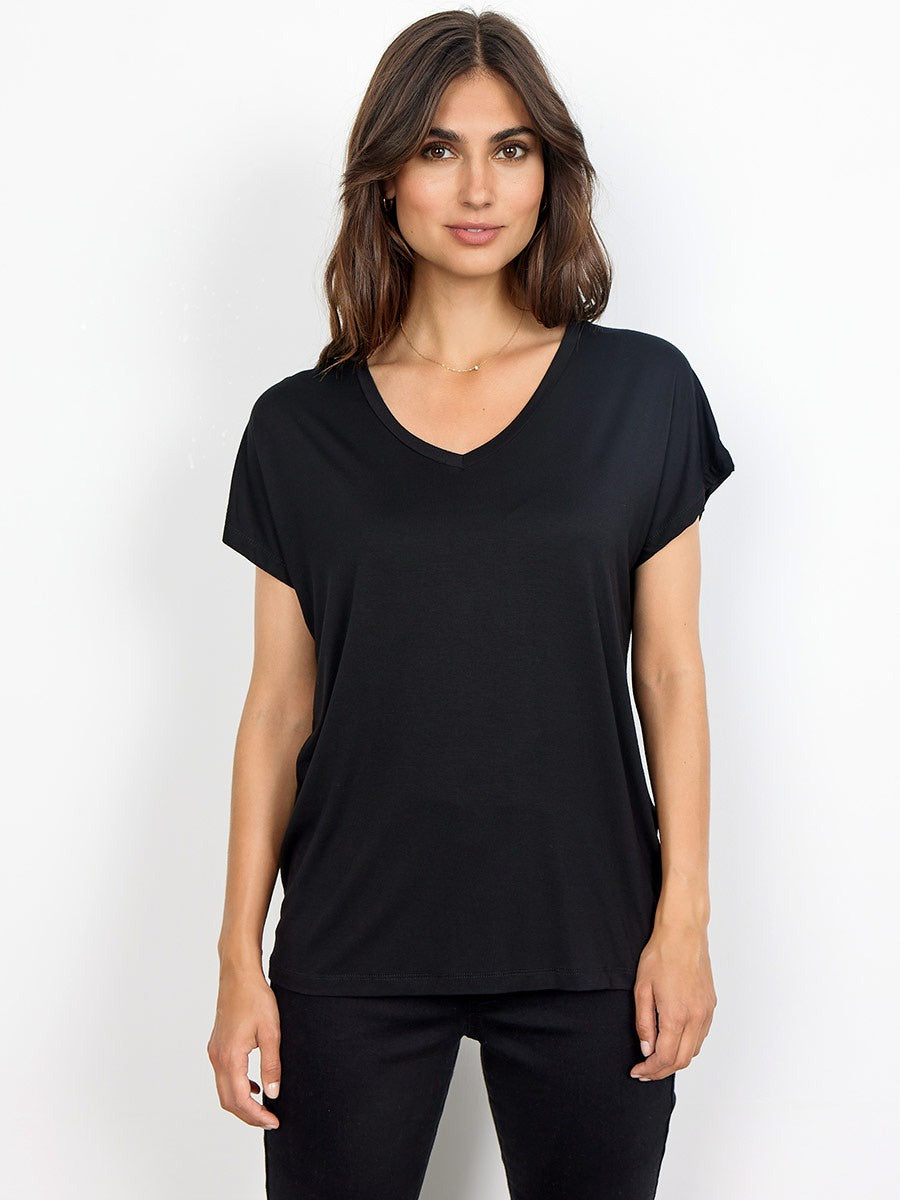 V-Neck Lyocell T-Shirt