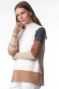 Zaket & Plover Colour Block Neutrals Sweater