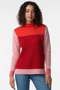 Zaket & Plover Colour Block Funnel Sweater