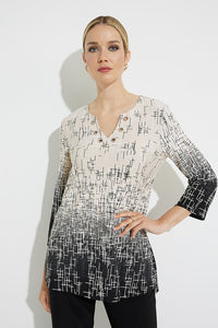 Joseph Ribkoff  Abstract Print Top