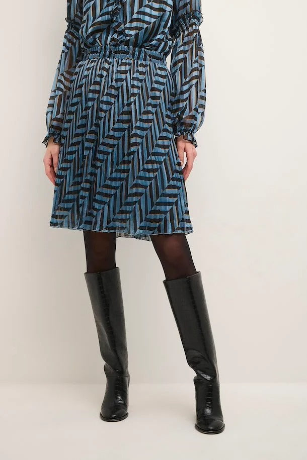 Pleated Short Skirt
