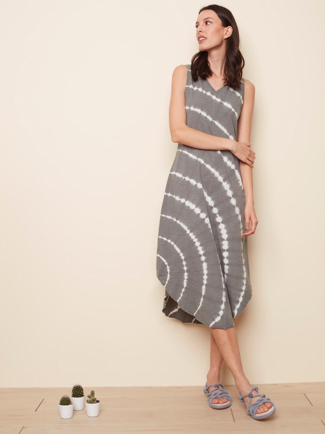 Celadon Tie-Dye Midi Dress