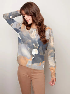 Reversible Printed Pullover