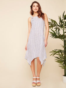 Shark Bite Dress with Shoulder Straps