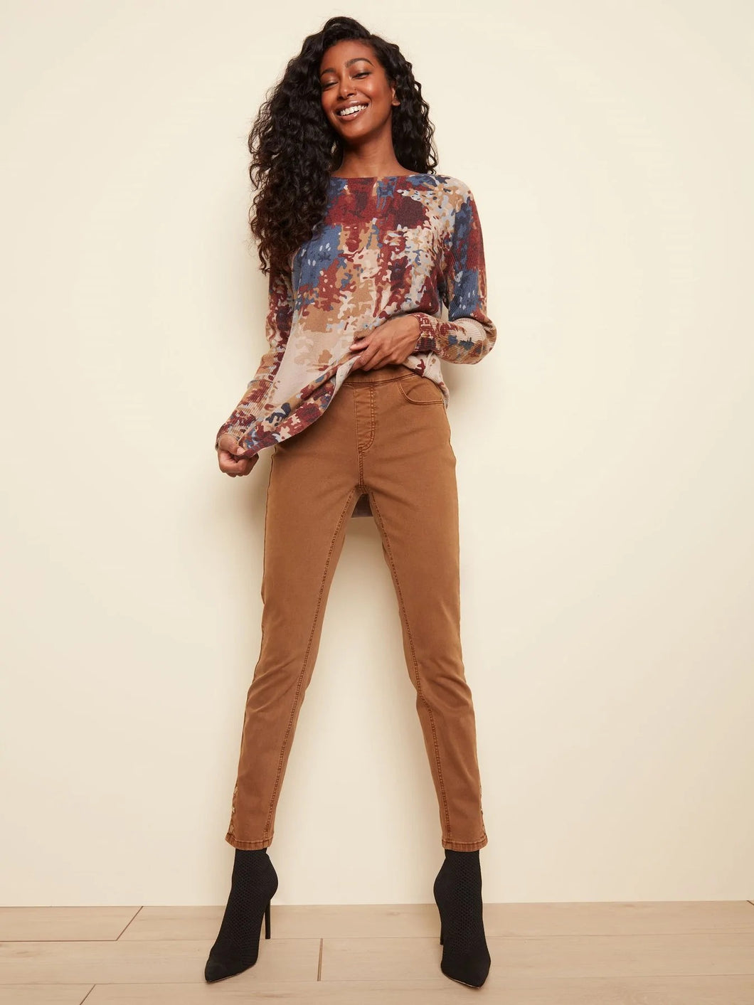 Pull-on Jean with Side Snap Detail