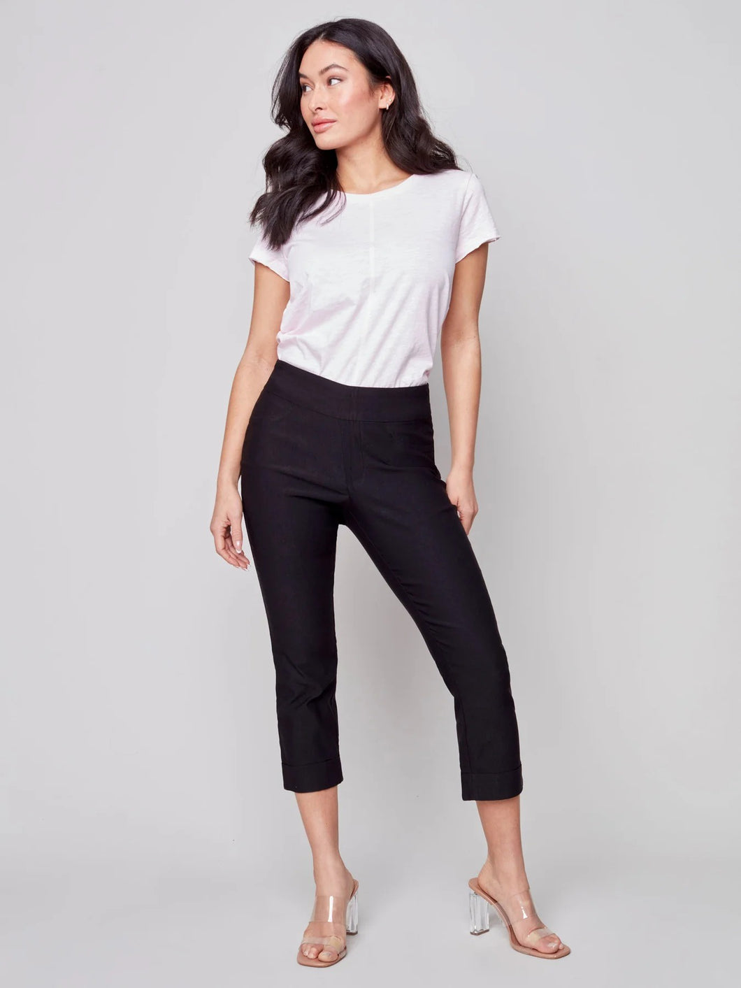 Pull-On Stretch Capri Pant