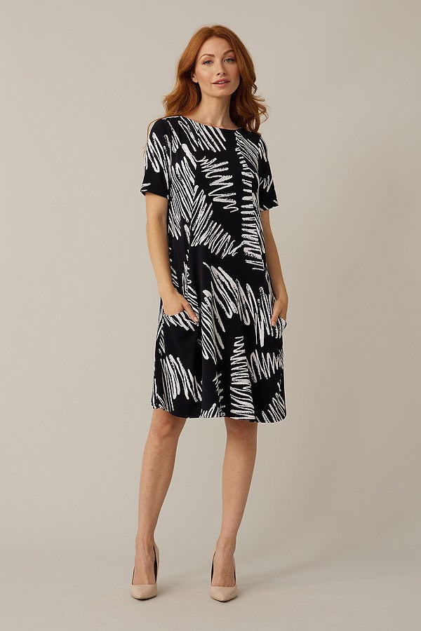 Joseph Ribkoff Brushstroke Print Dress