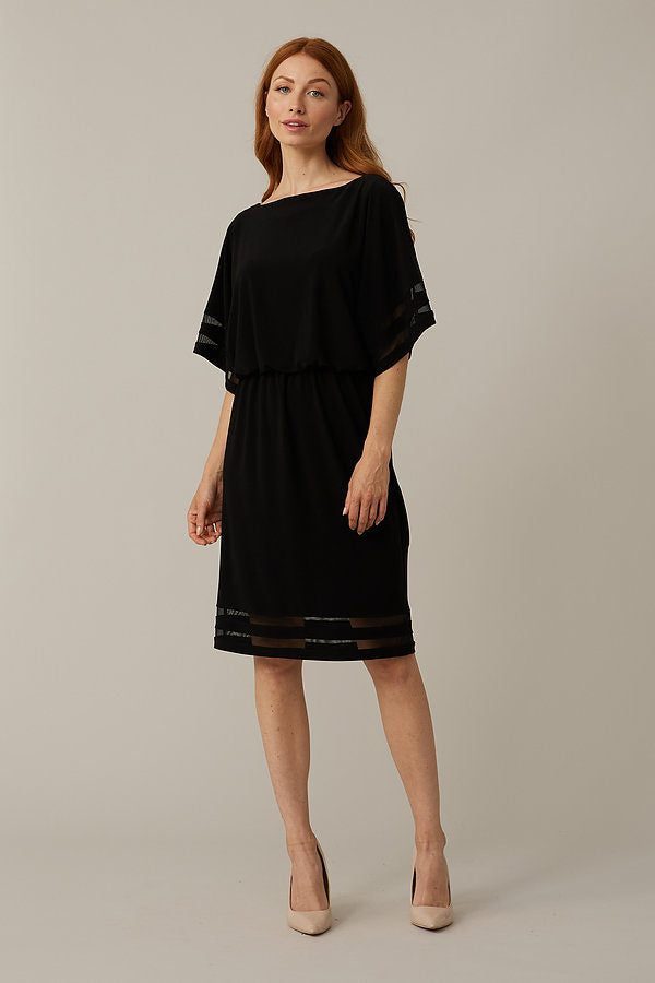 Joseph Ribkoff Dress with Sheer Trims