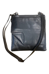 Silver Rose Genuine Leather Compartment Bag