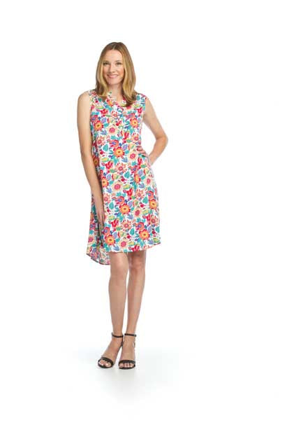 Floral Henley Dress