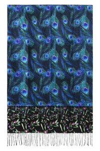 Smashed Lemon Peacock/Leopard Scarf