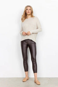Leather Look Woven Pant